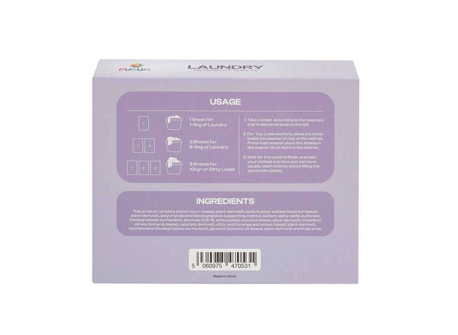 Purum Eco Laundry Mega Bundle – 320 Laundry Sheets + 1.375kg Scent Boosters