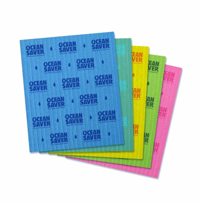 Compostable Cleaning Sponge Cloths – Pack Of 5