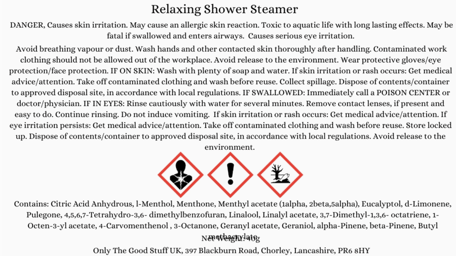 The Relaxing Shower Steamer