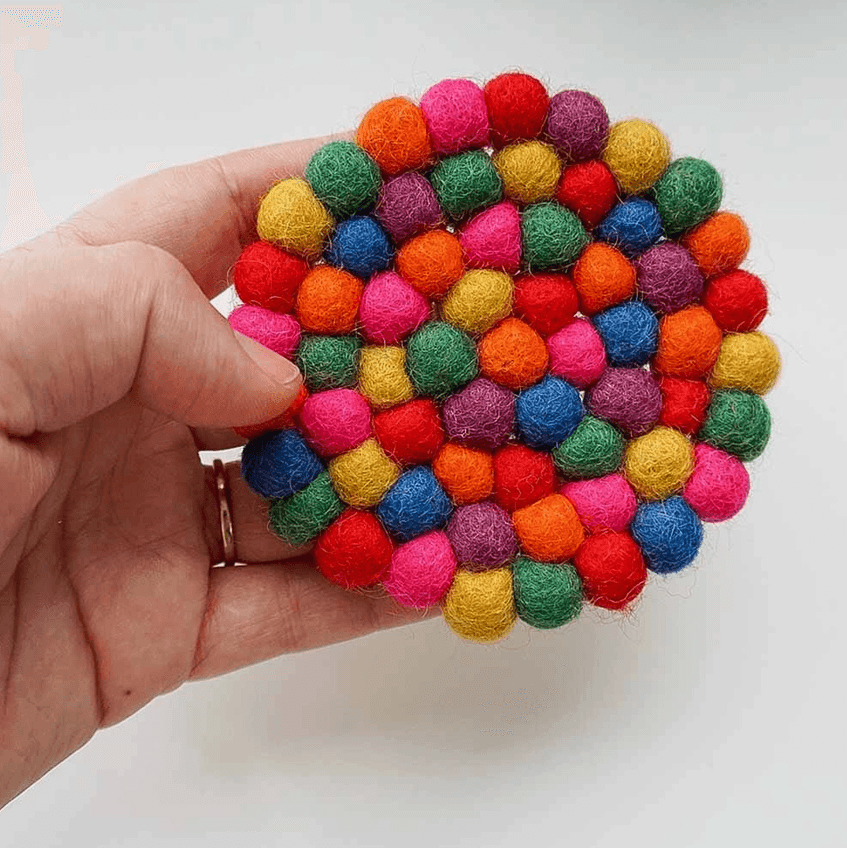 Wool Felt Hand Made Coaster