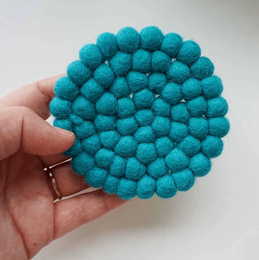 Wool Felt Hand Made Coaster