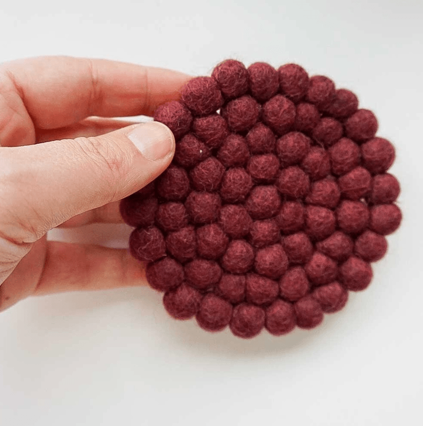 Wool Felt Hand Made Coaster