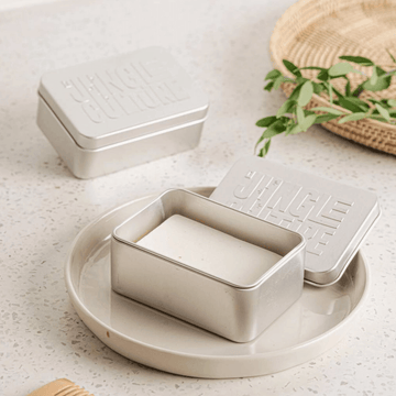 Travel Soap Tin | Metal Soap Storage Container w/ Drip Tray