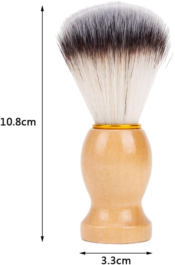 Traditional Handcrafted Shaving Brush with Wooden Handle