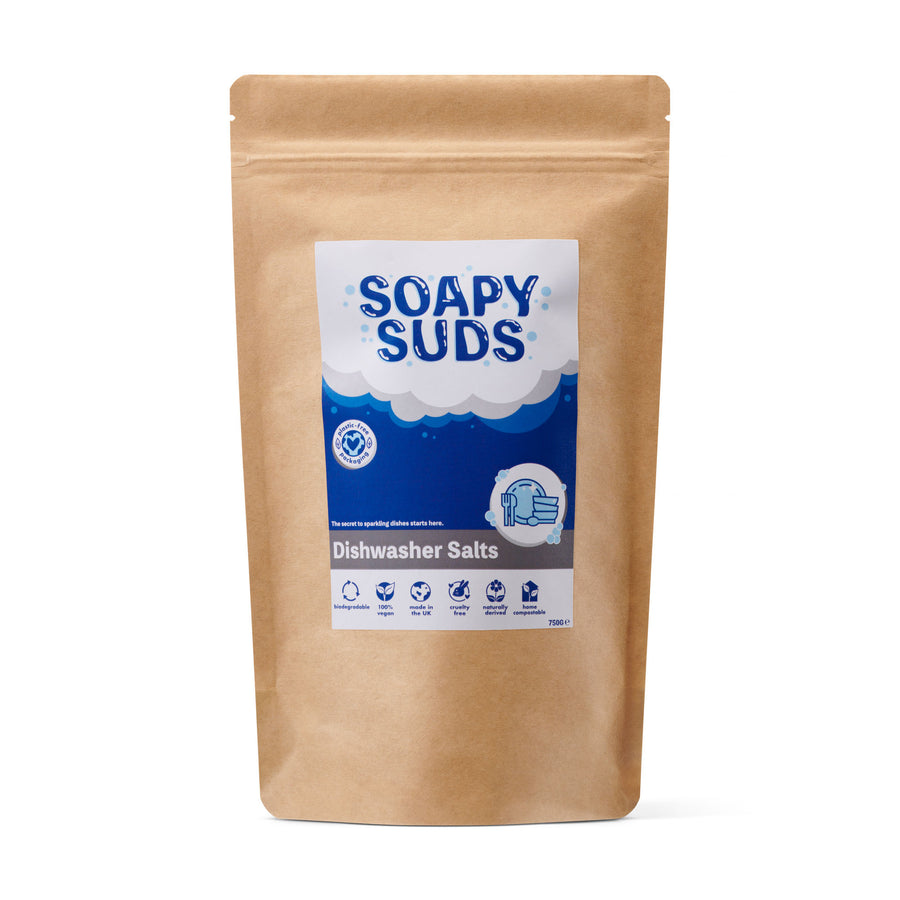 Soapy Suds Dishwasher Salts – Natural Water Softener for Sparkling Dishes (UK Made)