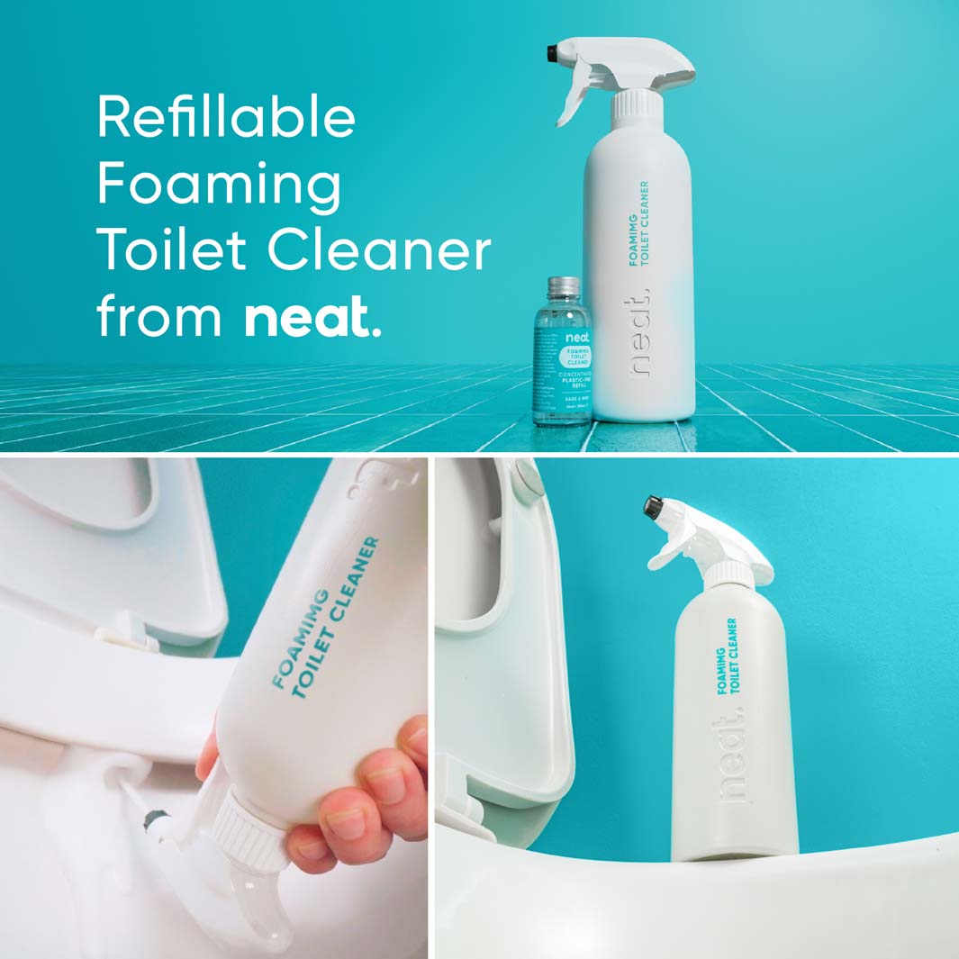 Neat Foaming Toilet Cleaner – Starter Kit & Refill Options - Sage & Mint