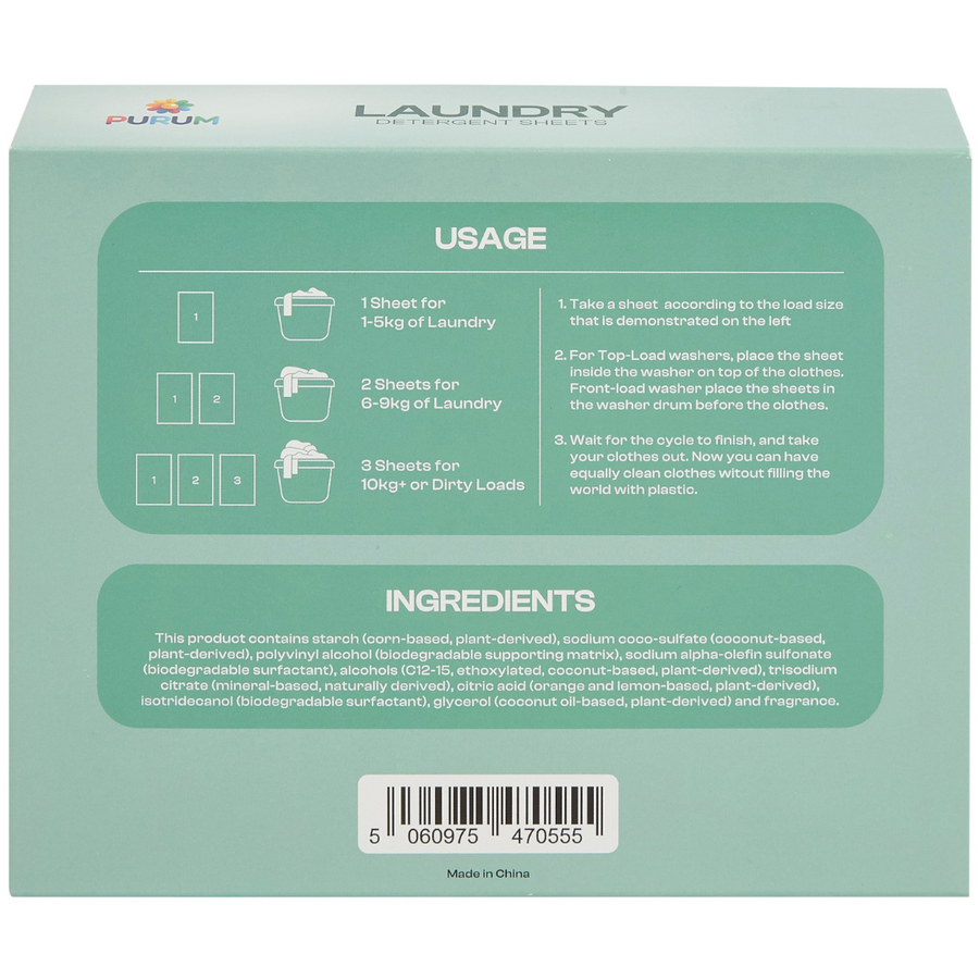 Tropical Scented Laundry Detergent Sheets - 64 Pack
