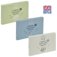 Simple Living Eco Laundry Detergent Sheets | Plastic Free | Made in the UK | 32 Washes
