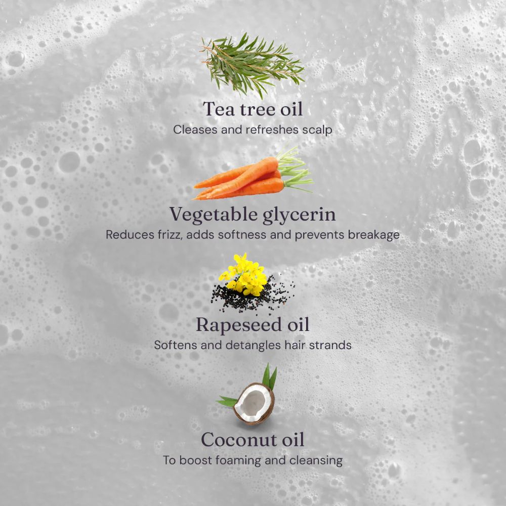 Clarifying Shampoo 400ml | Tea Tree & Mint Sulphate-Free Hair Care