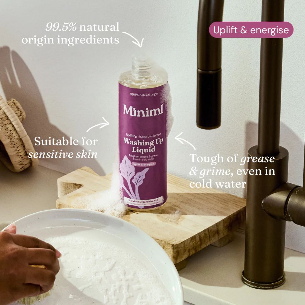 Washing Up Liquid - Uplifting Rhubarb + Lemon | 400ml