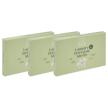 Simple Living Eco Laundry Detergent Sheets | Plastic Free | Made in the UK | 96 Washes