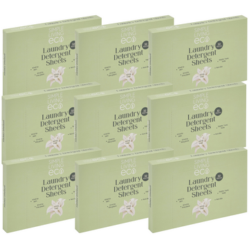 Simple Living Eco Laundry Detergent Sheets | Plastic Free | Made in the UK | 1 Year Supply | 288 Washes