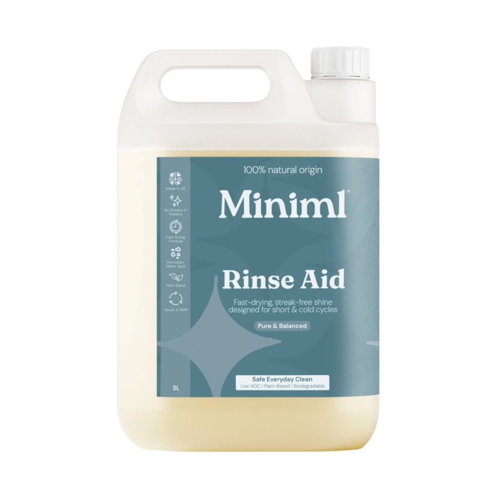 Rinse Aid – 5L Eco Refill for Streak-Free Dishwasher Drying