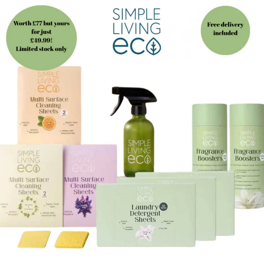 Simple Living Eco Ultimate Cleaning & Laundry Starter Kit Bundle