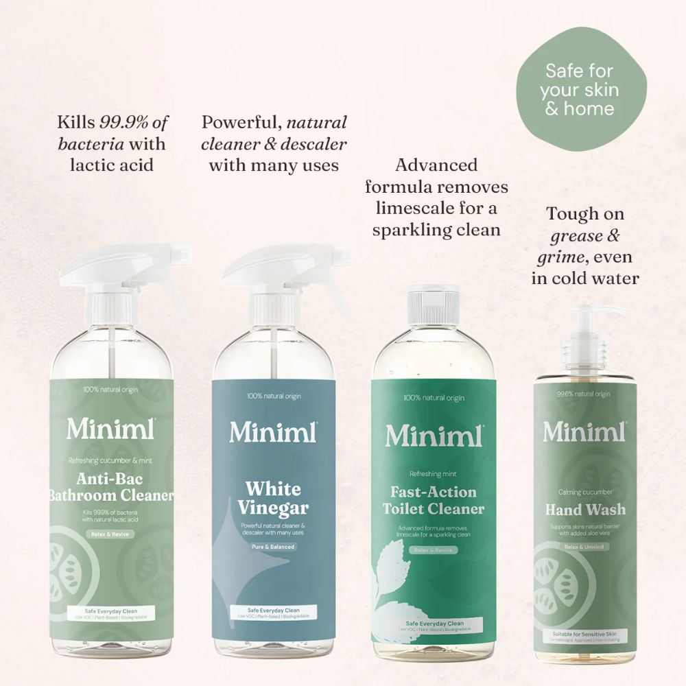 Miniml Bathroom Cleaning Bundle – 4-Piece Bathroom Cleaning Set