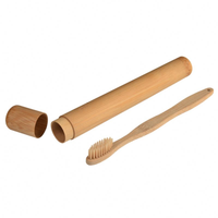 Bamboo Toothbrush Travel Case