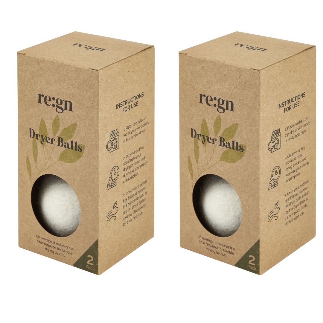Organic Wool Dryer Balls - Pack of 2