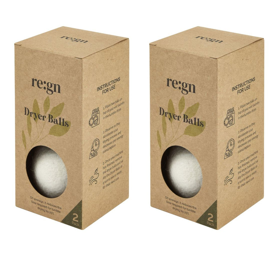 Organic Wool Dryer Balls - Pack of 2