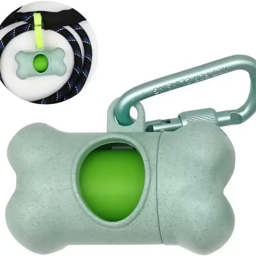Eco-Friendly Poop Bag Dispenser & Bags – Made from Wheat Straw Fiber