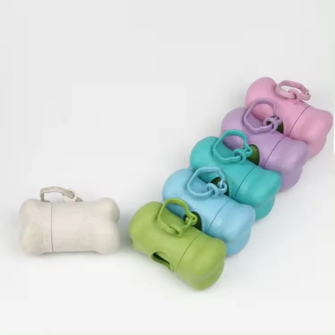 Eco-Friendly Poop Bag Dispenser & Bags – Made from Wheat Straw Fiber