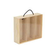 3 Bottle Box with Sliding Acrylic Lid
