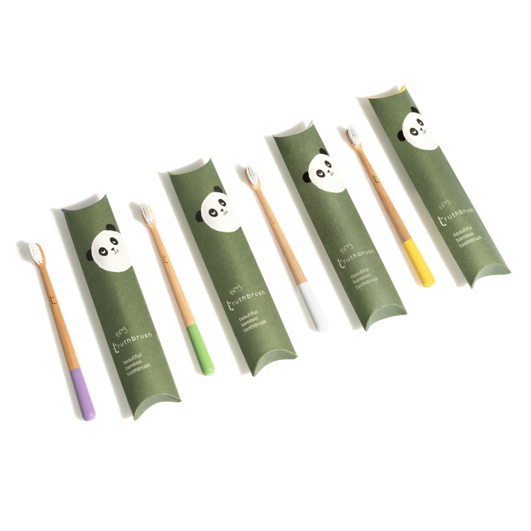 A years supply of the Tiny Truthbrush - beautiful bamboo toothbrush for children - REGN
