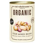Eat Wholesome Organic Four Mixed Beans 400g | No Added Salt