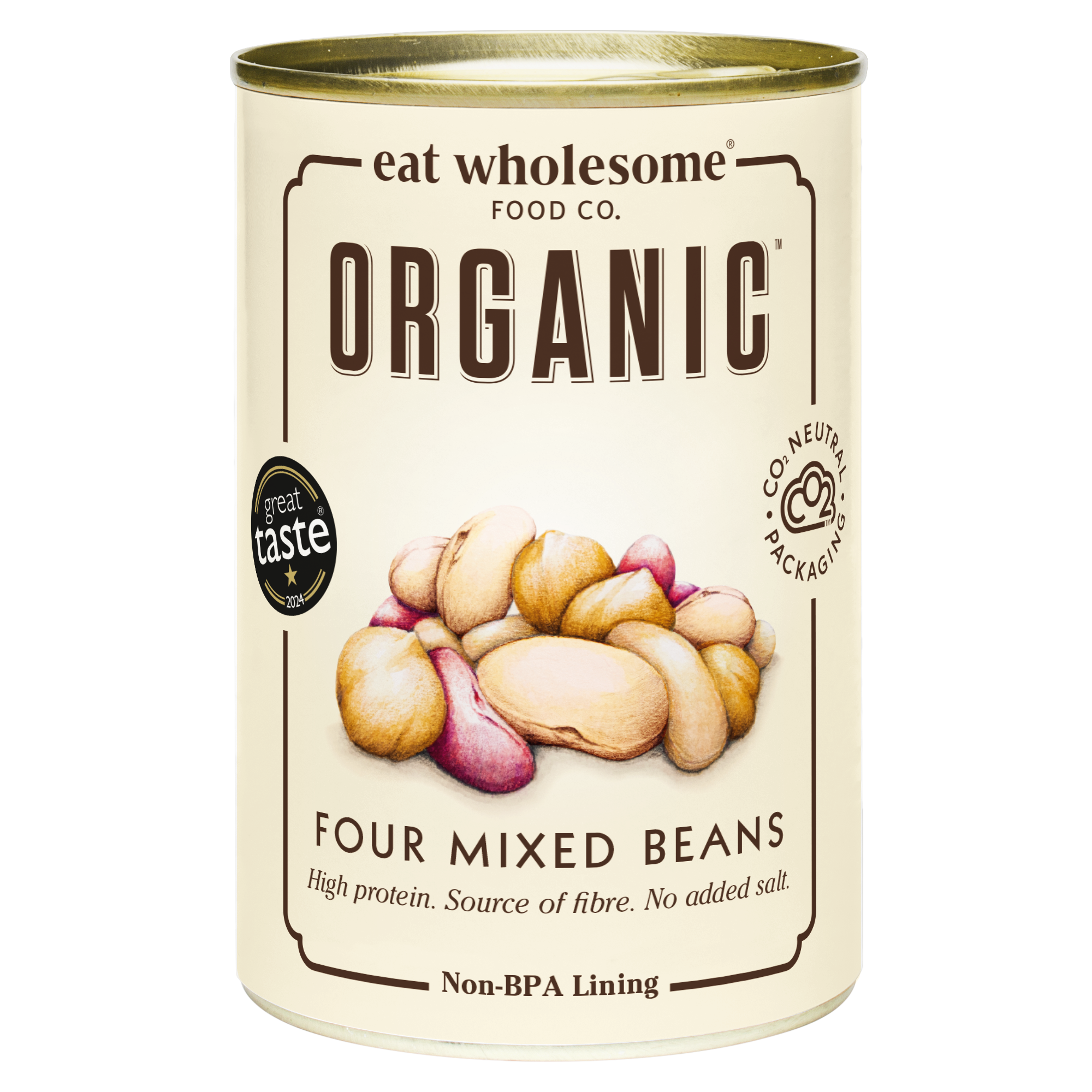 Eat Wholesome Organic Four Mixed Beans 400g | No Added Salt