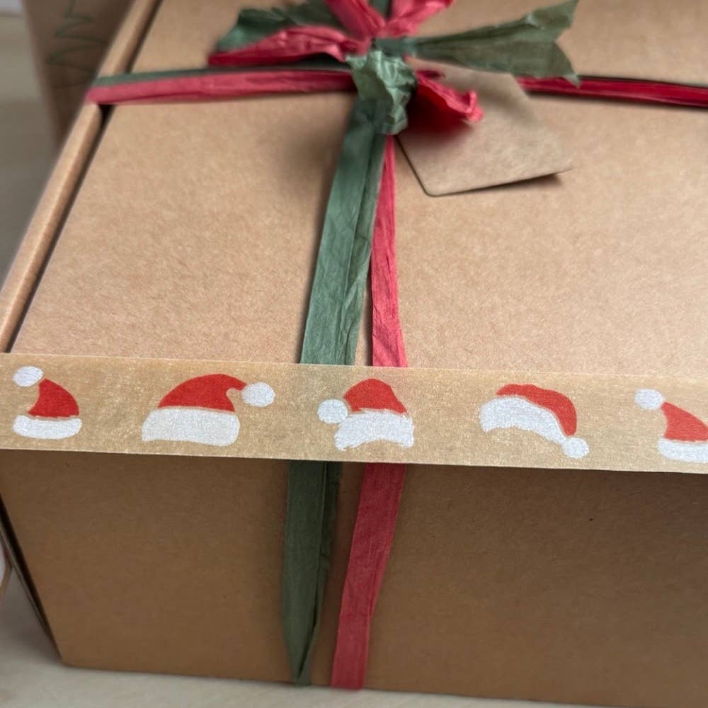 Colourful Festive Biodegradable Paper Tape 24mm x 50m