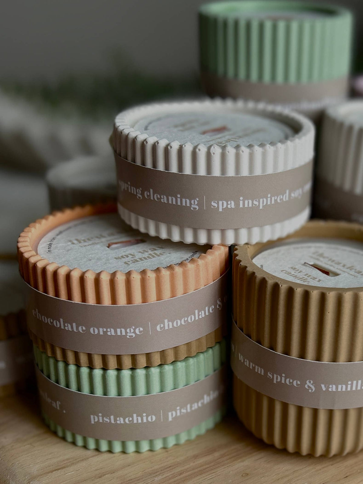 Clean Spa Scented Soy Wax Refillable Small Candle – Stone | Up to 16 Hours