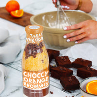 Chocolate Orange Brownie Baking Bottle – Easy Baking Mix