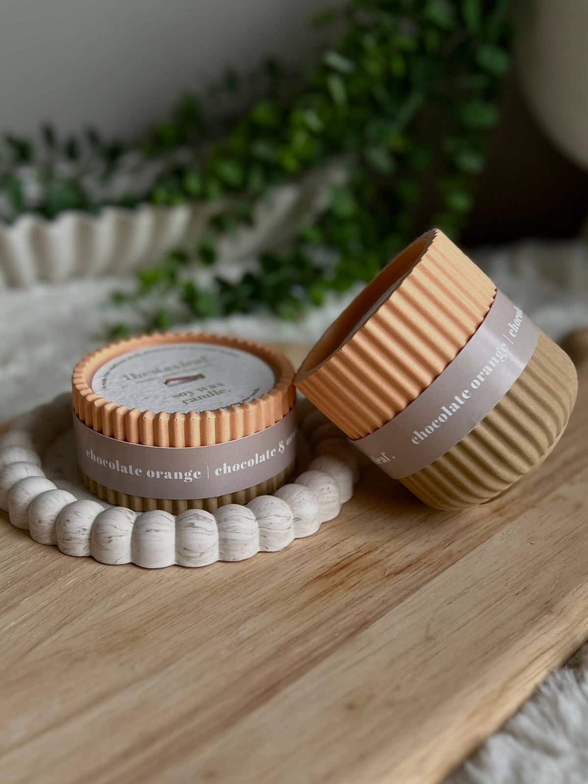Chocolate Orange Scented Soy Wax Refillable Candle