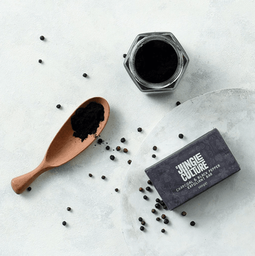 Activated Charcoal & Cracked Black Pepper Natural Eco Exfoliant Body Soap For Soft Clean Skin - REGN