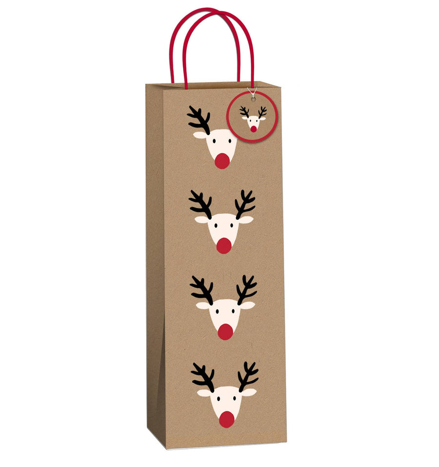 Festive Friends Christmas Gift Bags – Eco-Friendly FSC™ Kraft Packaging