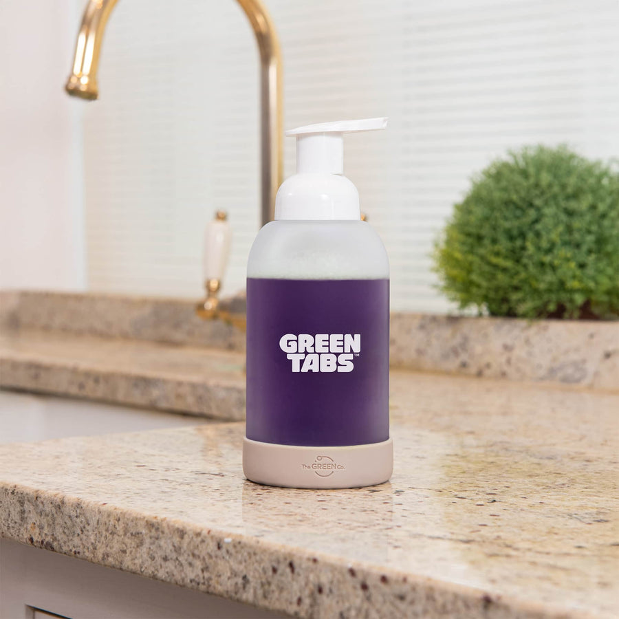 Foaming Hand Soap GreenTabs™ Starter Kit – Refillable Glass Bottle