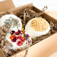 Luxury Bath Bomb Gift Set with Essential Oils – 3 Piece