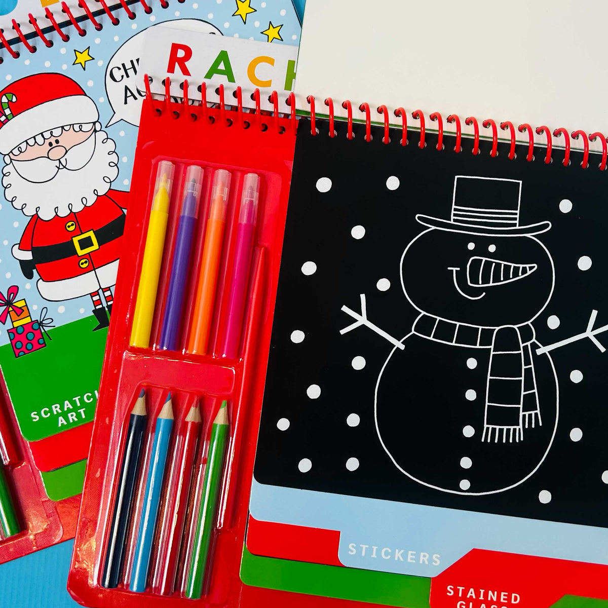 Children's Christmas Activity Book | Colouring, Scratch Art, Stickers & Pens