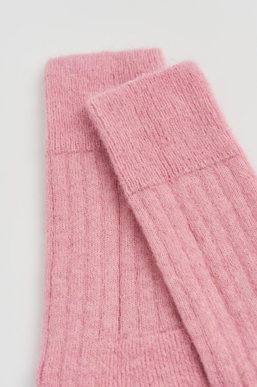 Alpaca Ultra Soft Ribbed Bed Socks - REGN
