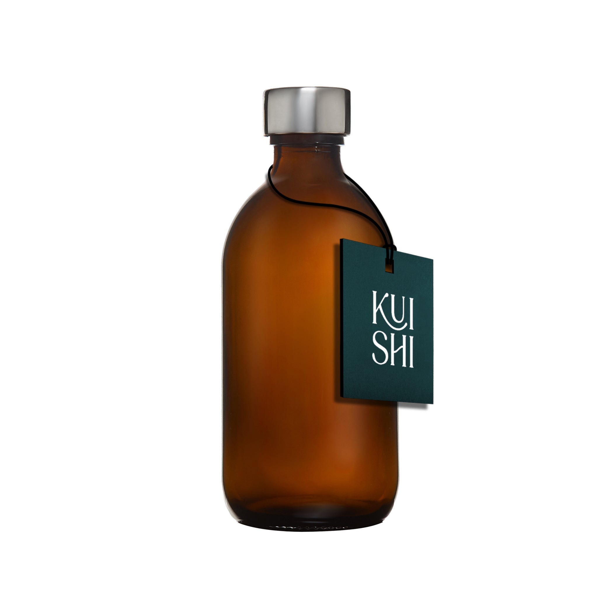 Amber Glass Bottle and Metal Cap - REGN