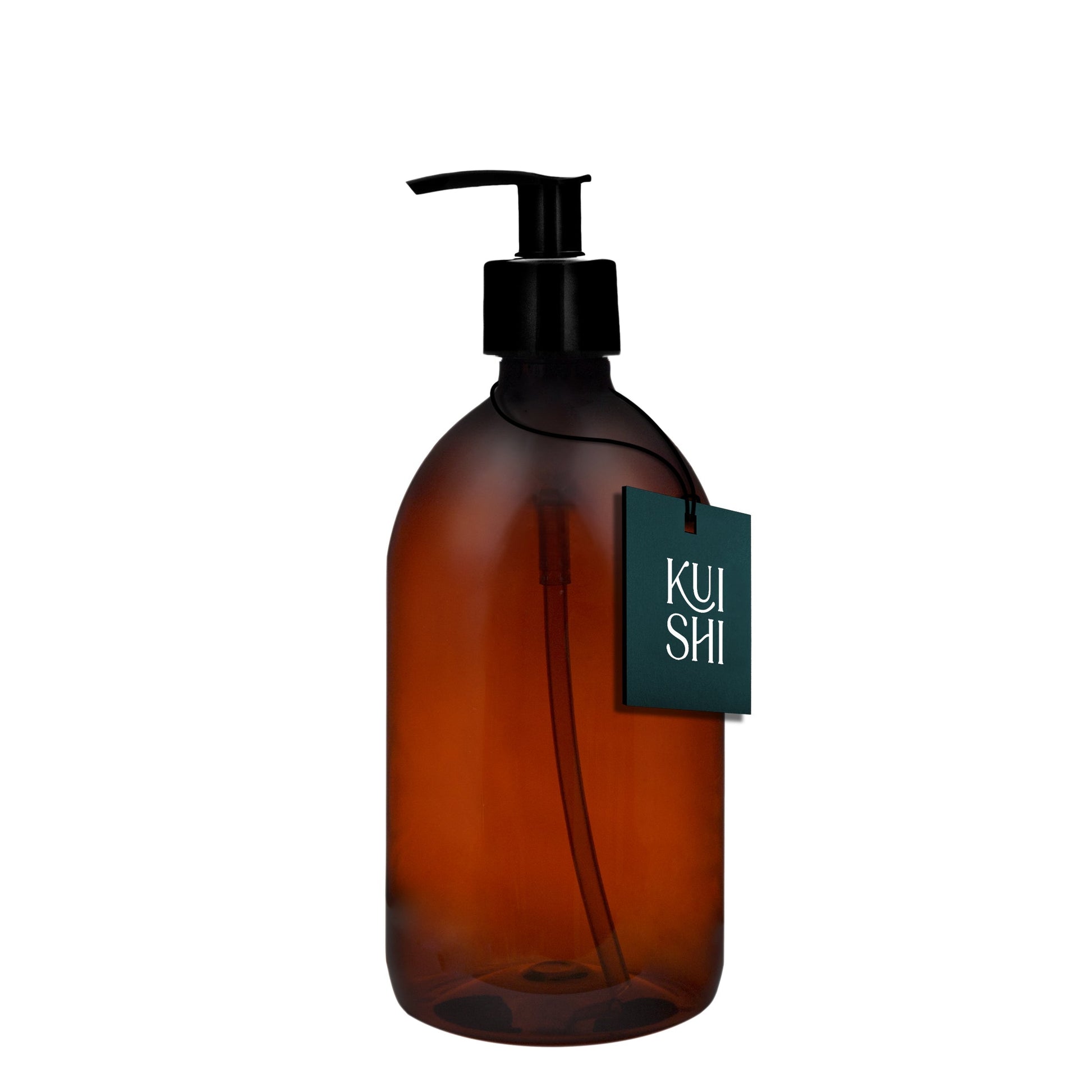Amber Plastic Pump Bottle - REGN