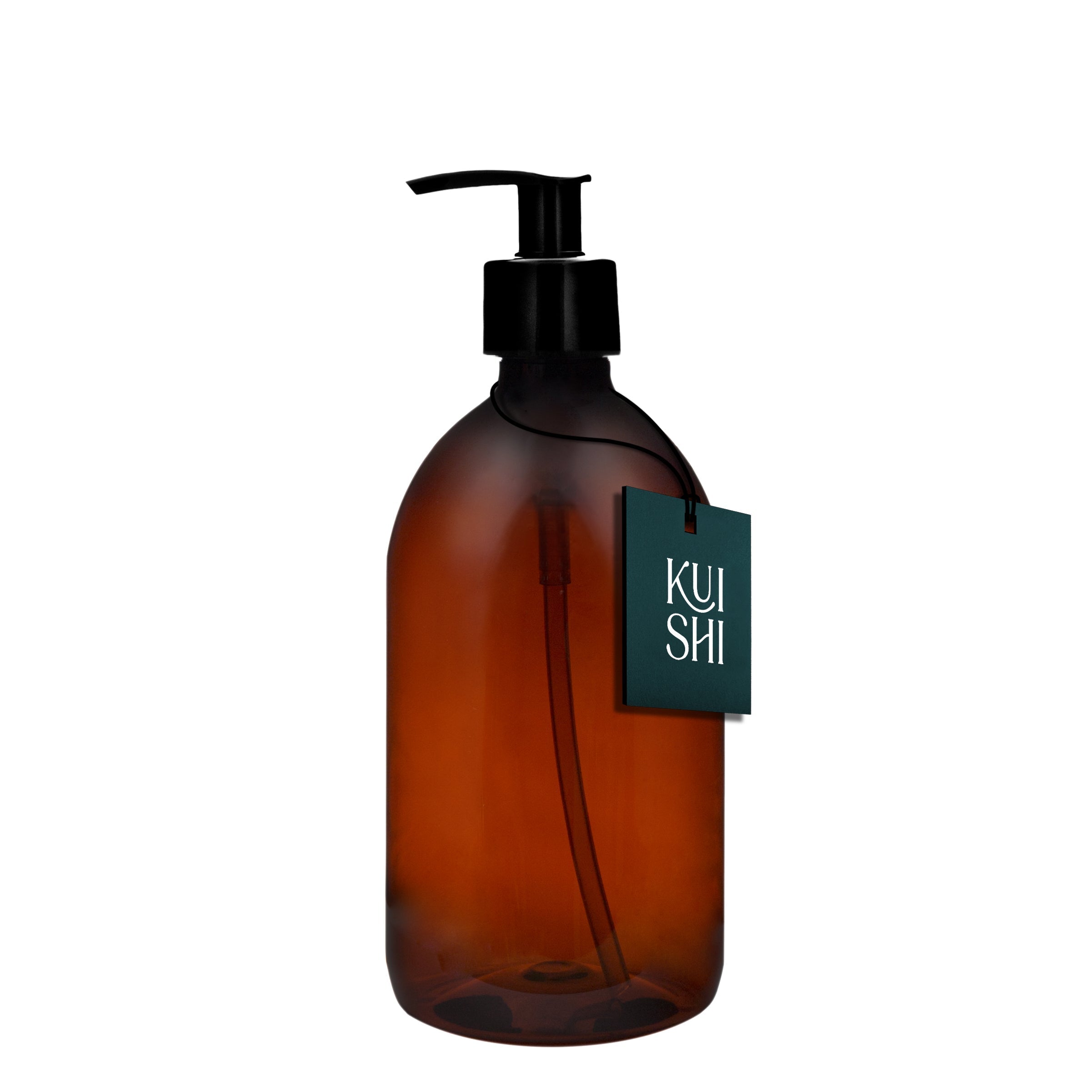 Amber Plastic Pump Bottle - REGN