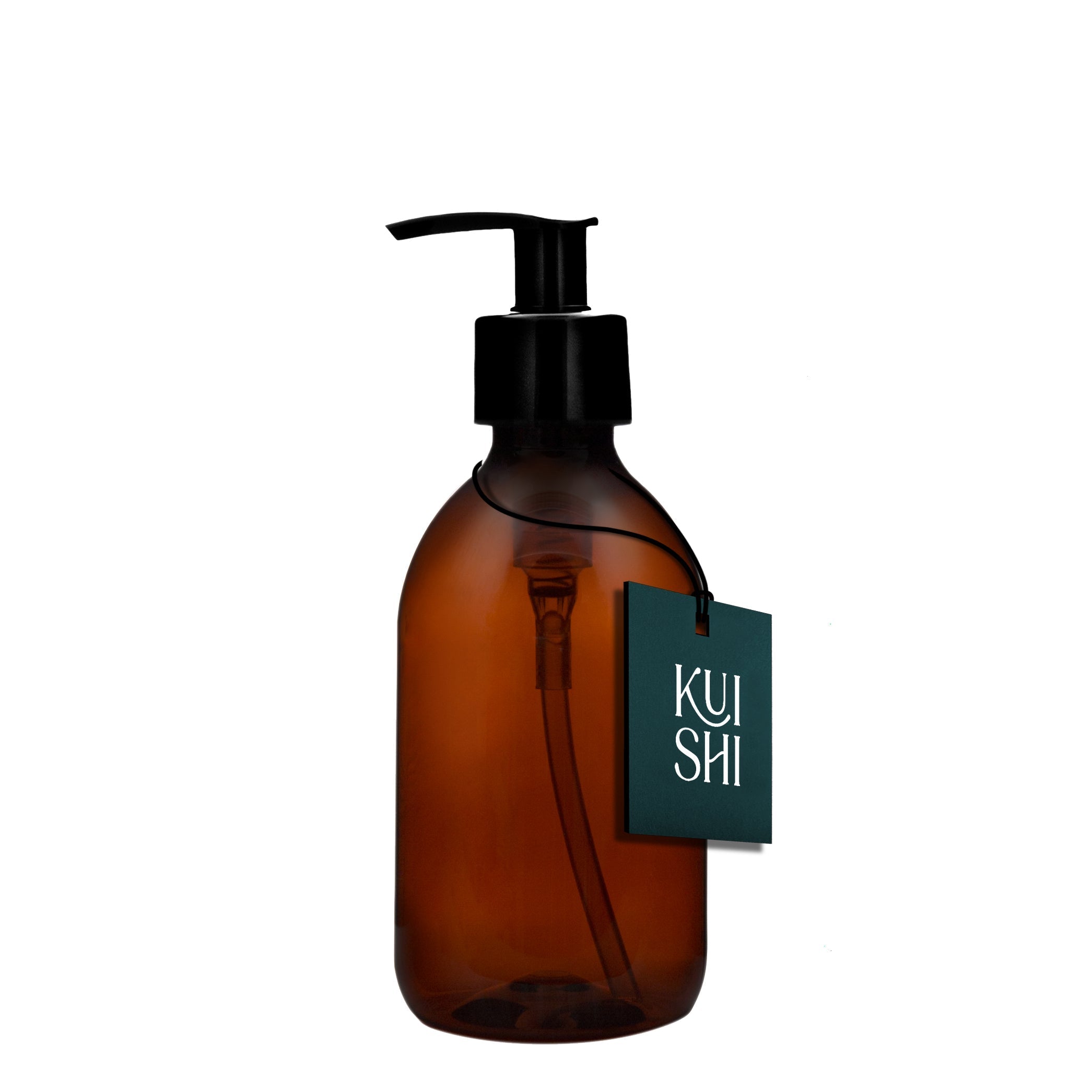 Amber Plastic Pump Bottle - REGN
