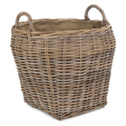 Amphora Rattan Log Basket With Cordura Lining - REGN