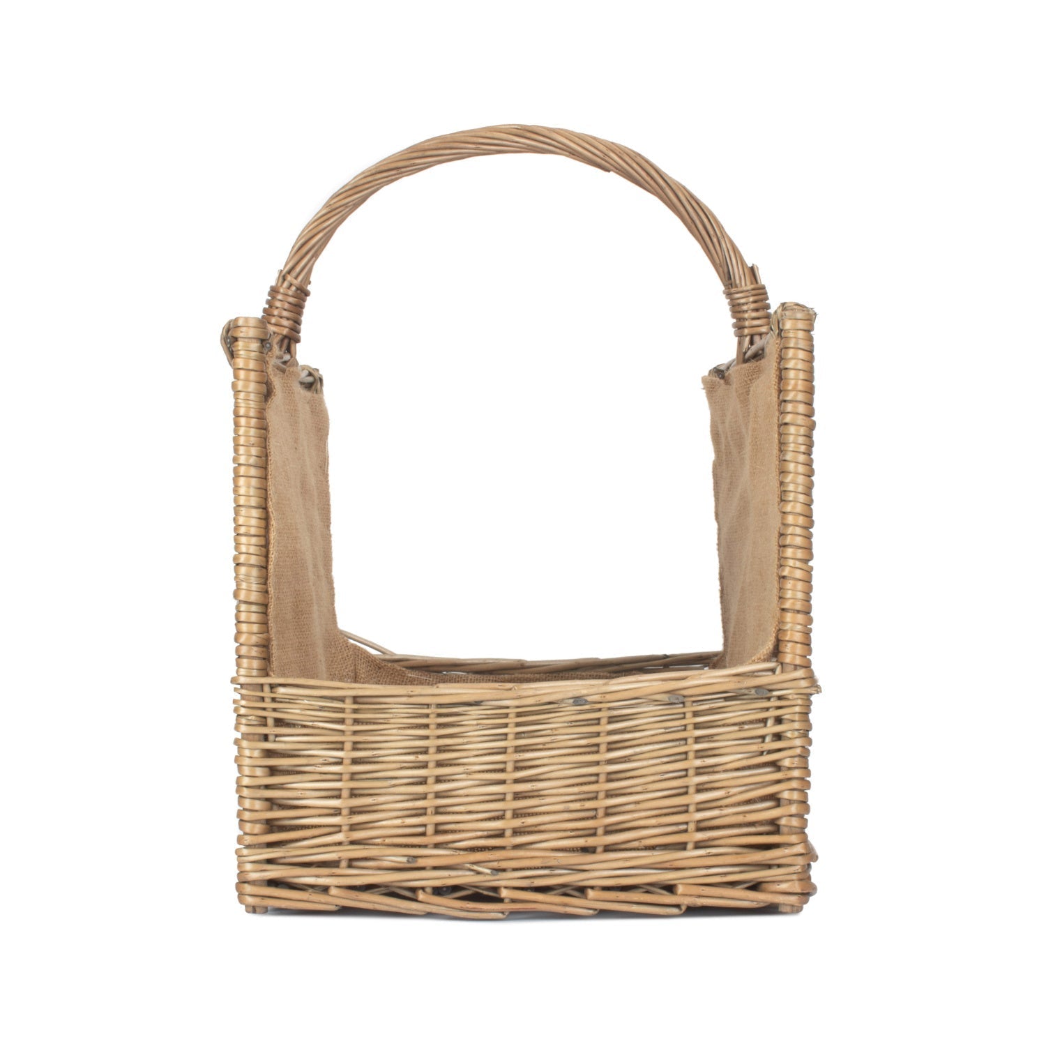 Antique Wash Open Ended Log Basket - REGN