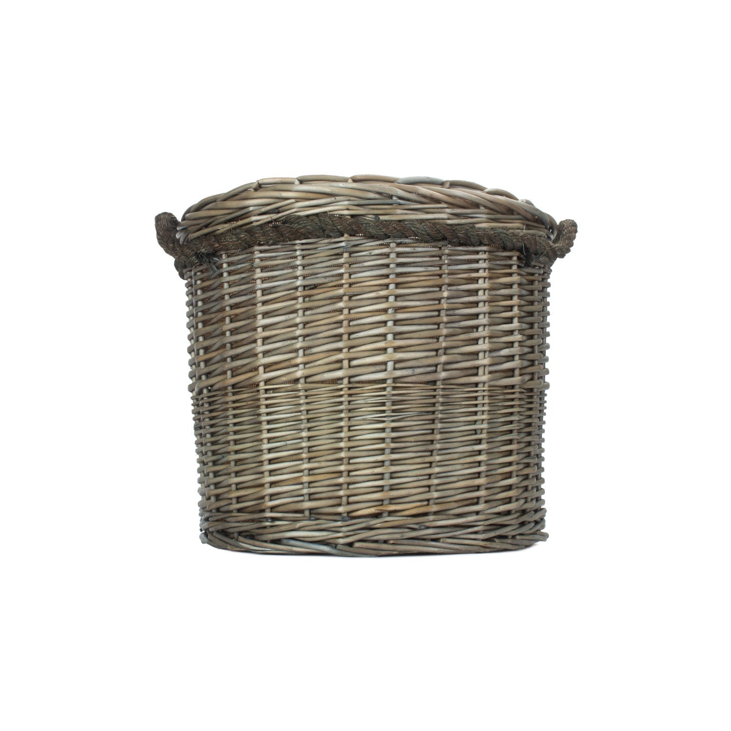 Antique Wash Willow Round Storage Basket Size 1 - Small - REGN
