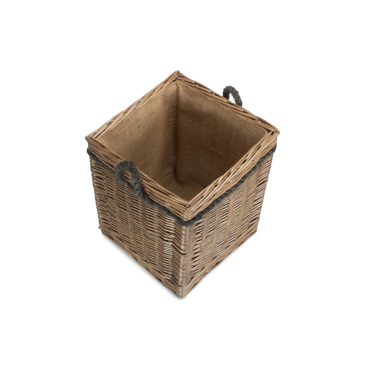 Antique Wash Willow Square Storage Basket Size 1 - Small - REGN