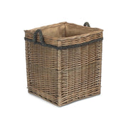 Antique Wash Willow Square Storage Basket Size 1 - Small - REGN