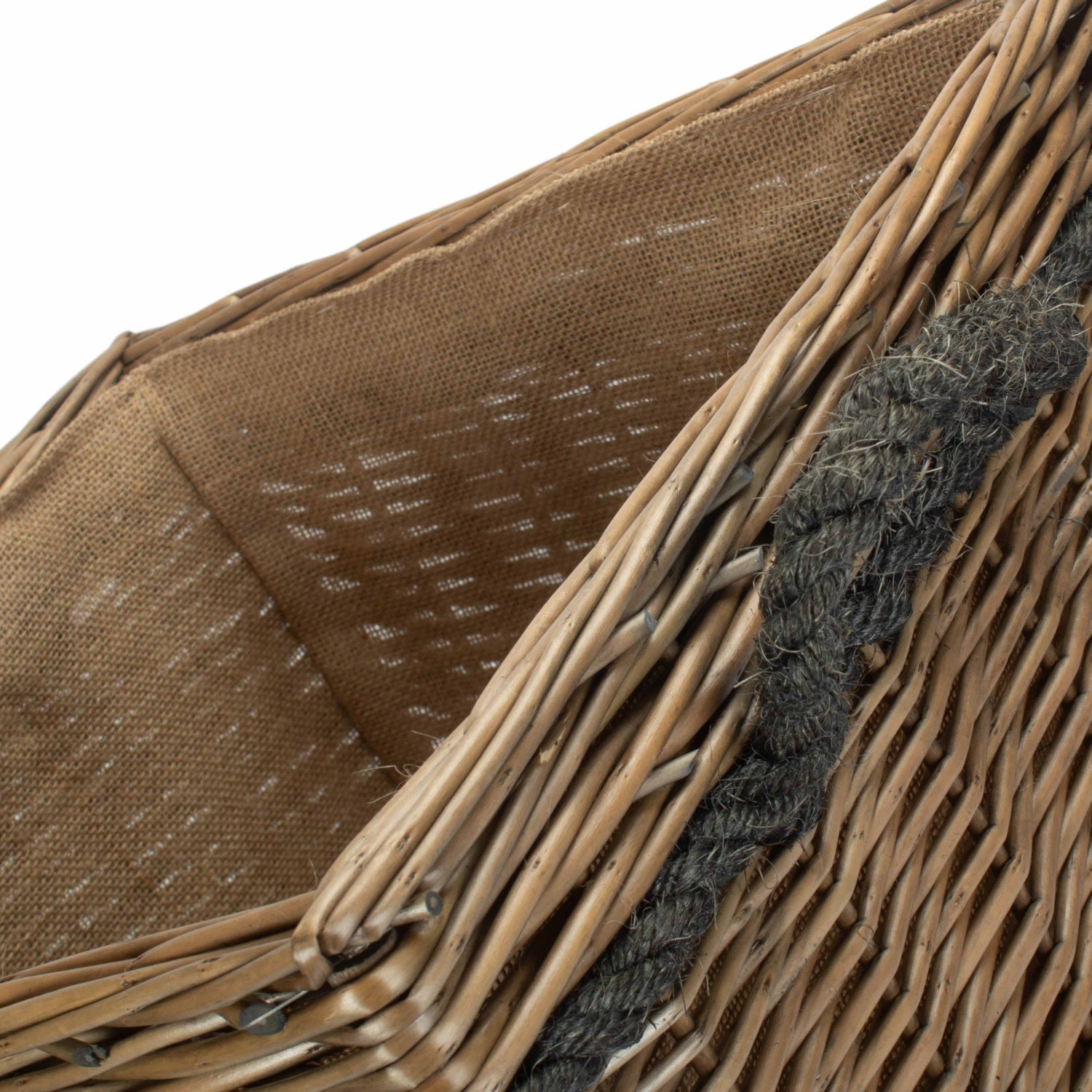 Antique Wash Willow Square Storage Basket Size 2 - Medium - REGN