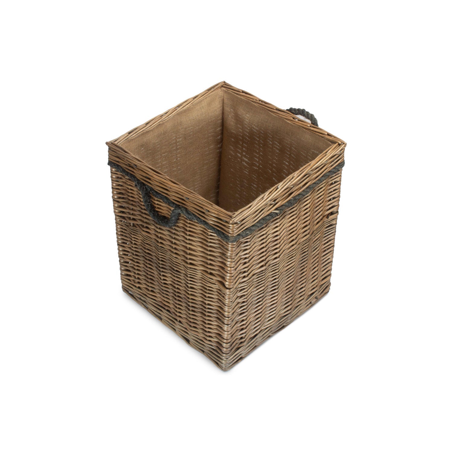 Antique Wash Willow Square Storage Basket Size 2 - Medium - REGN