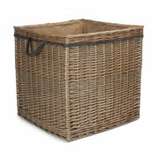 Antique Wash Willow Square Storage Basket Size 3 - Large - REGN